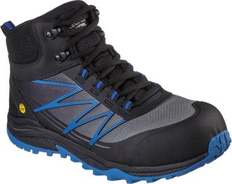 Skechers Mens Puxal Firmle Lce Up Safety Toe Work Boots - Black Leather - Size UK 12