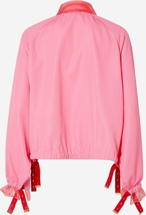 Fendi Womens Bomber Jacket Technical Viscose Pink