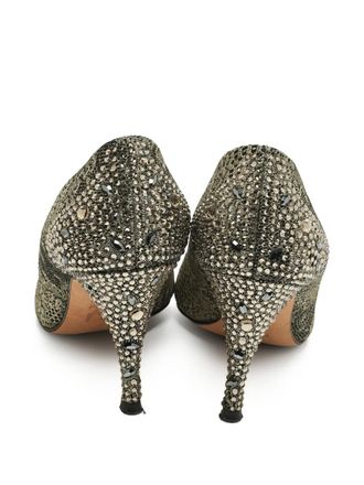 Gina lace-detail pumps - women - Fabric/Calf Leather/Calf Leather - 36.5 - Black