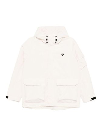 Chocoolate logo-patched jacket - women - Polyester/Polyester - S - Neutrals