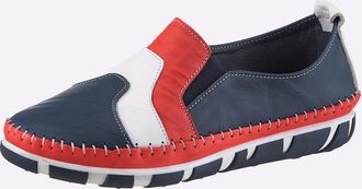 Gemini Slipper GEMINI, Damen, Gr. 36, jeansblau, Glattleder, Schuhe Slipper