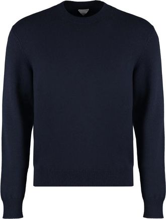 Bottega Veneta Cashmere trui met ronde hals - Heren - Cashmere truien - Blauw - L - Truien & Vesten