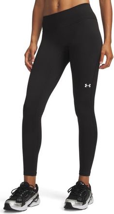 Under Armour ColdGear Performance High Waist Leggings in 008 Ultimate Black at Nordstrom, Size Xx-Large