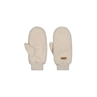 Barts Teddy Mitts - Dames - Accessoires - Beige - Maat: ONE Size Su&egrave;de