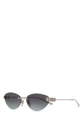 Balenciaga Silver Oval Sunglasses