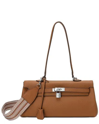 Tiffany & Fred Top-Grain Leather Shoulder Bag
