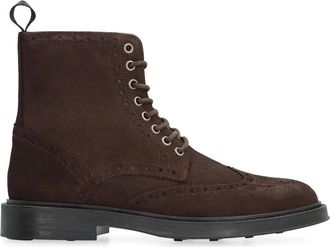 Bruno Magli Klassieke leren veterschoenen - Heren - Veterlaarzen - Bruin - 41 EU - Leer - Schoenen