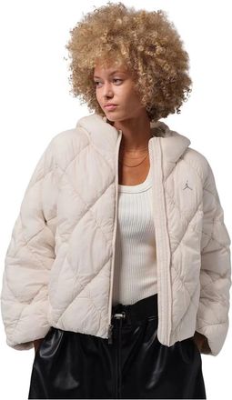 Nike Jordan Brooklyn Puffer Jacket - Dames - Sport - Beige - Maat: S Nylon