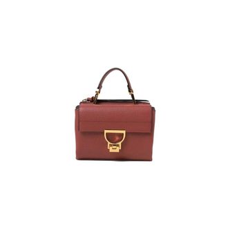 Coccinelle Handbags, female, Brown, Size: ONE SIZE Arlettis Handbag Grained Leather