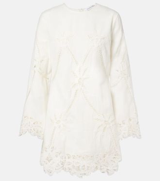 Veronica Beard Amberg cotton and linen minidress