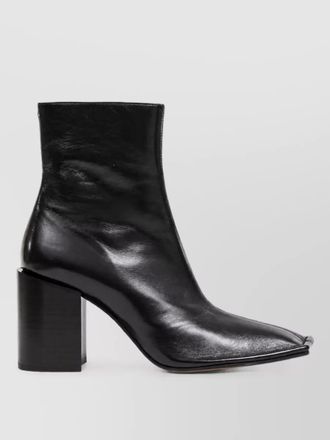 Maison Margiela leather square-toe ankle boots