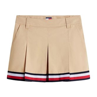 Tommy Jeans Dames, Rokken, Beige, Maat: W27 Katoen