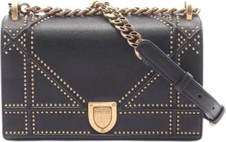 Dior Pre-owned Diorama Leather Shoulder Bag - - Pre-owned - Donna - Nero - ONE SIZE