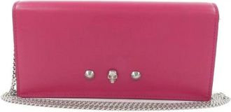 Alexander McQueen Pre-owned Leren Clutch - Dames - Vintage Clutch - Roze - ONE Size - Leer - Vintage