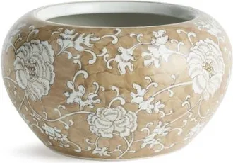 Napa Home & Garden Province Small Brown Porcelain Lotus Planter at Nordstrom
