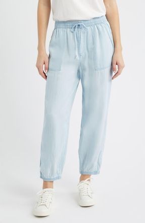 Beach Lunch Lounge Andi Chambray Drawstring Joggers in Bleach Wash at Nordstrom, Size X-Small