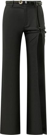 Coperni Tailored Pants - Dames - Straight fit broeken - Zwart - S - Leer - Broeken
