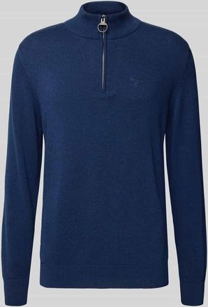 Barbour Regular Fit Troyer aus reiner Baumwolle Modell HALF ZIP in Marine, Größe XXL