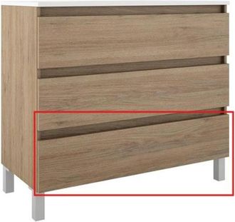 Adema Chaci PLUS Badkameronderkast Service Onderdeel - 100cm - onderste lade - binnenlade linnen - voor SW892699 - eiken