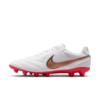 Nike Mens Tiempo Ligera Pro Artificial-Grass Low-Top Soccer Cleats in White | IO9609-100