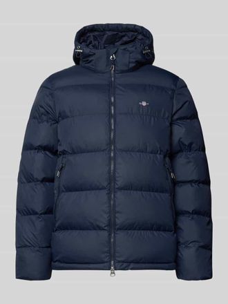 GANT Regular Fit Steppjacke mit Logo-Stitching Modell Cloud in Dunkelblau, Größe XXXL
