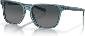 Costa Unisex Kailano Polarized Squared Sunglasses In Deep Crystal Aquamarine Gray Gradient