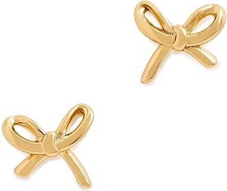 Kate Spade New York Girlie Pearlie Mini Bow Studs Earring Gold