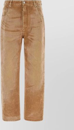 Fendi straight leg denim trousers featuring pockets