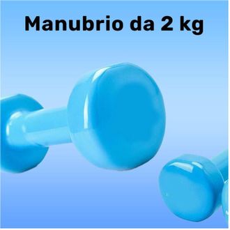 Trade Shop Trade Shop - Manubrio Singolo 2 Kg In Vinile Allenamento Esercizi Casa Palestra Workout Fit