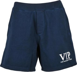 Dsquared2 Bermuda van Felpa - Heren - Strandmode - Blauw - L - Katoen - Badmode