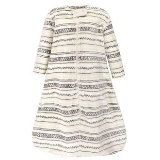 Hudson Baby Cozy Flannel Slumber Sack in Stripe Print at Nordstrom