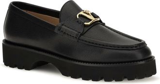 Valentino Garavani Womens Vlogo Signature Leather Loafers Nero