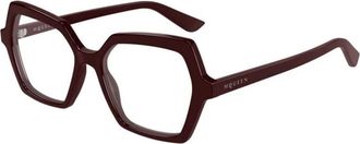 Alexander McQueen Am 0537O Brillen - Dames - Brillen - Rood - 54 MM - Accessoires