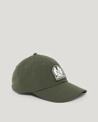 Belstaff Gorra Mountain Logo Para Unisex Compact Ripstop Oliva Deste&ntilde;ido One Size