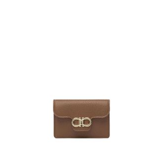 Ferragamo Wallets & Cardholders, female, Brown, Size: ONE SIZE Brown Key Holder Accessories Elegant Style