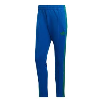 adidas Mens adidas originals Striped Tp Side Classic Logo Printing Straight Sports Pants/Trousers/Joggers Autumn Blue IB3429