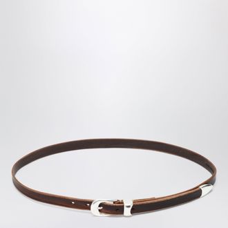 Our Legacy Cintura Olega marrone in pelle di vitello