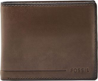 Fossil Mens Allen Leather RFID Passport Case