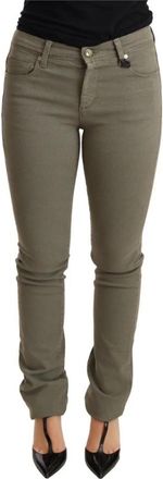 Ermanno Scervino Low Waist Skinny Trouser - Dames - Slim Fit Jeans - Groen - W26 - Katoen - Jeans