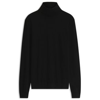 BOSS BY BECKHAM turtleneck sweater in virgin wool and cashmere