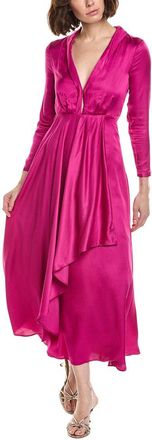 Farm Rio Farm Rio Pink Long Sleeved Maxi Dress
