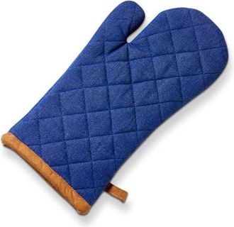 Tag Grill Oven Mitt Blue Denim Cotton Summer at Nordstrom
