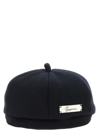 Jacquemus JA344505BM Virgin Wool Beanie - Navy