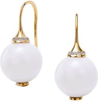 Syna Bead Earrings in White Agate at Nordstrom, Size Small
