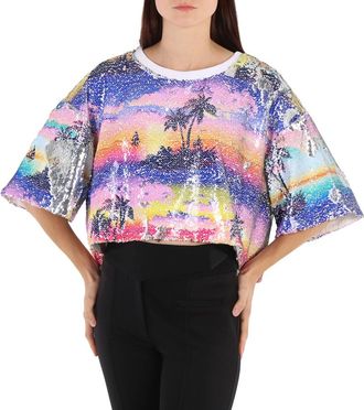 Ksenia Schnaider Hawaii Sequin Top, Size Small