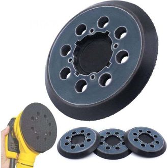 OEM Juego De 4 Almohadillas De Lijado De Repuesto De 5 Pulgadas Con 8 Orificios Y Sistema De Velcro Para Dewalt Dwe64233 Y N329079. Compatible Con Dwe6423
