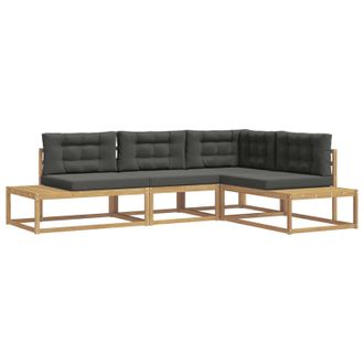 vidaXL Conjunto De Sof&aacute;s De Exterior Blanco 277,5 X 198,5 X 73 Cm Vidaxl