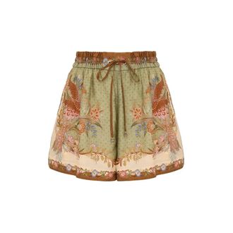 Zimmermann Korte Broeken, Dames, Groen, L, Indra Relaxed Short