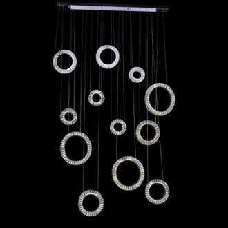 Trade Shop Trade Shop - Copy Of Lampadario Circolare Creativo A Petalo Cristallo Illuminazione Lampada Camera 92075