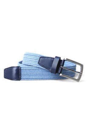 PX Los Angeles Stretch Braided Belt in Light Blue at Nordstrom Rack, Size 42